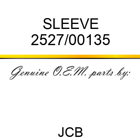 SLEEVE 2527/00135