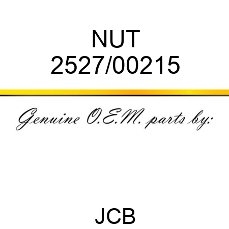 NUT 2527/00215
