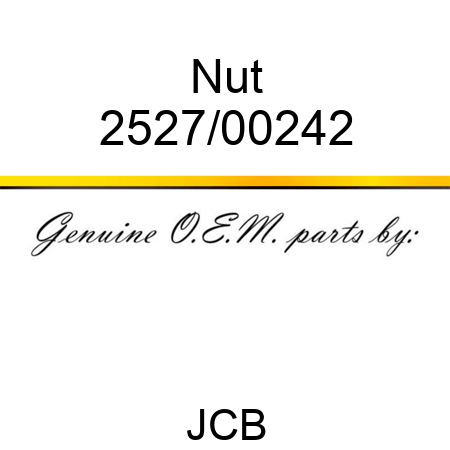 Nut 2527/00242