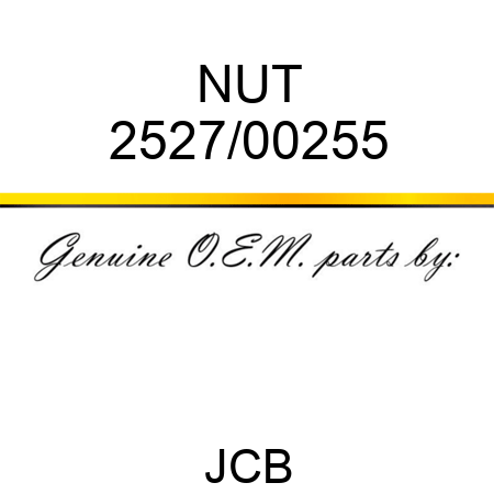 NUT 2527/00255