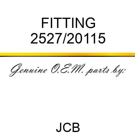 FITTING 2527/20115