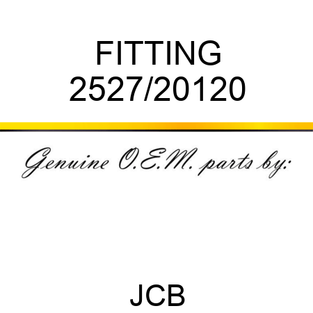 FITTING 2527/20120