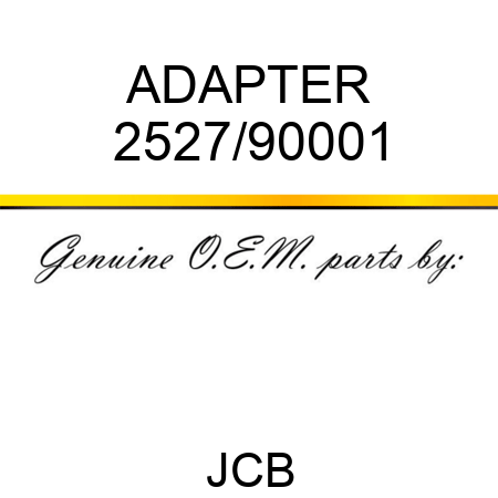 ADAPTER 2527/90001