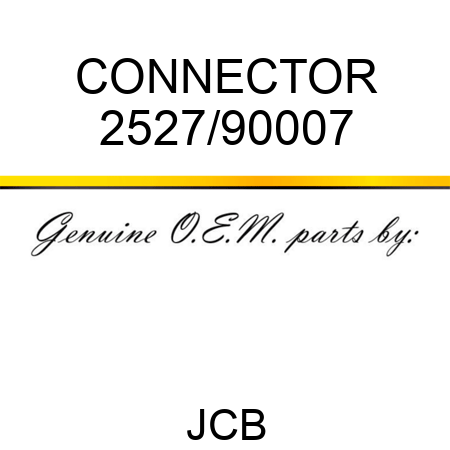 CONNECTOR 2527/90007