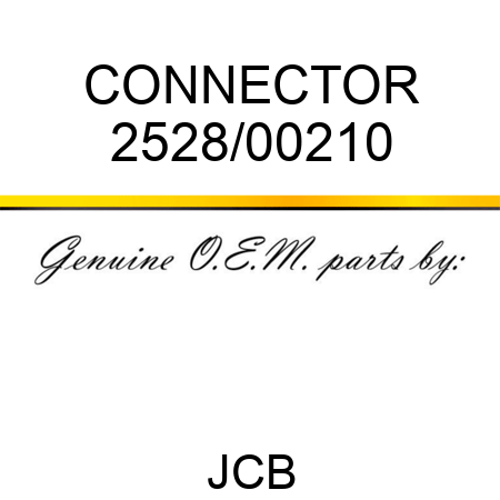 CONNECTOR 2528/00210