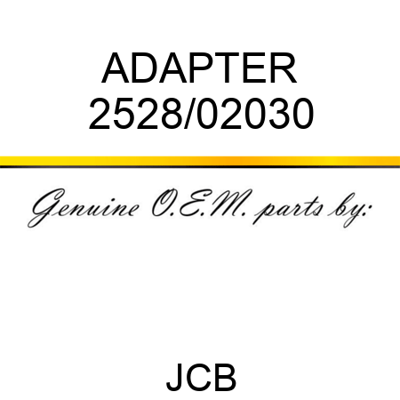 ADAPTER 2528/02030