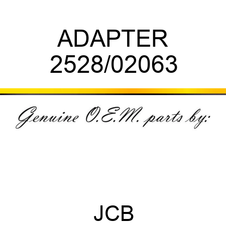 ADAPTER 2528/02063