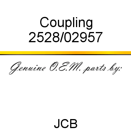 Coupling 2528/02957