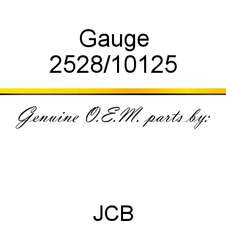 Gauge 2528/10125