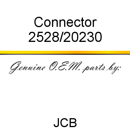 Connector 2528/20230