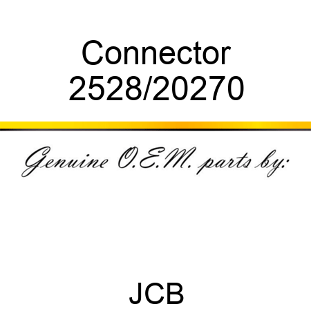 Connector 2528/20270