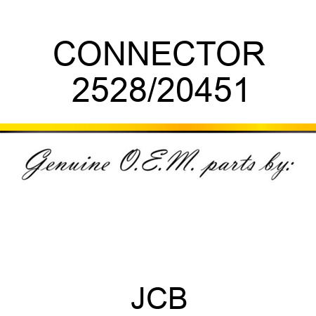 CONNECTOR 2528/20451