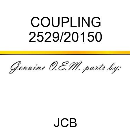 COUPLING 2529/20150