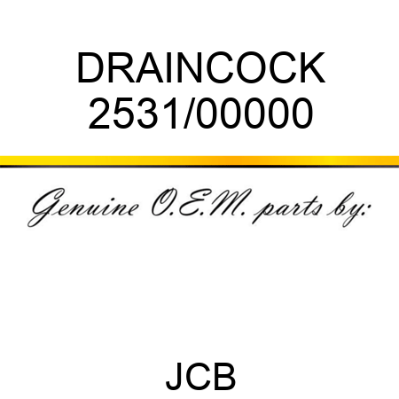 DRAINCOCK 2531/00000