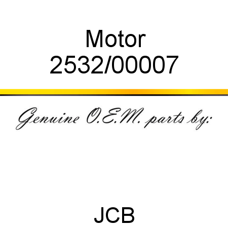 Motor 2532/00007
