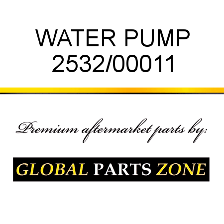 WATER PUMP 2532/00011