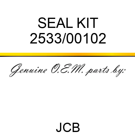 SEAL KIT 2533/00102