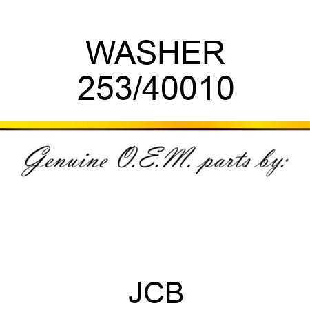 WASHER 253/40010