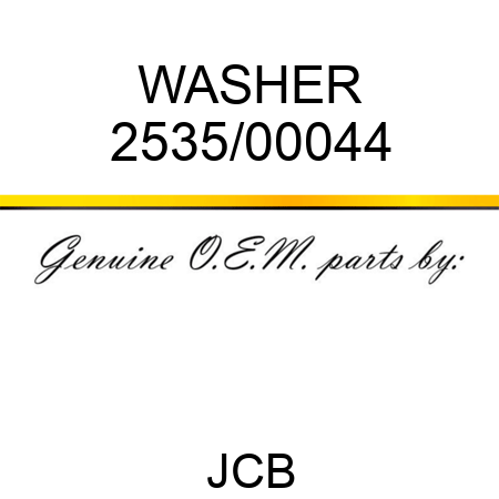 WASHER 2535/00044