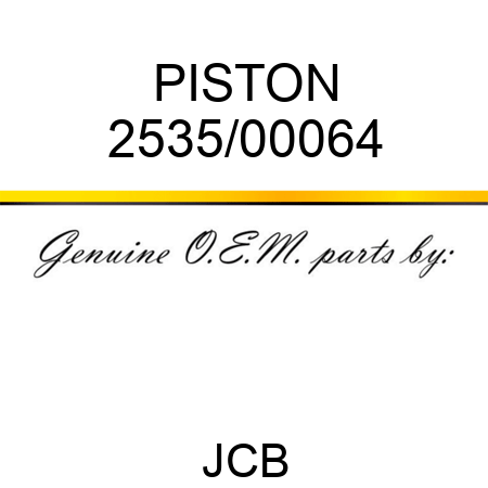PISTON 2535/00064