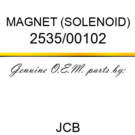 MAGNET (SOLENOID) 2535/00102