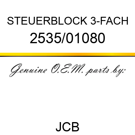 STEUERBLOCK 3-FACH 2535/01080