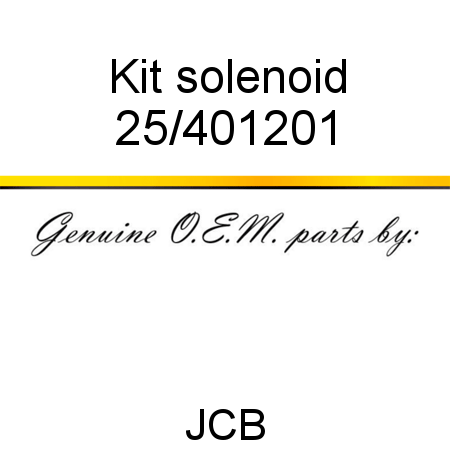 Kit, solenoid 25/401201