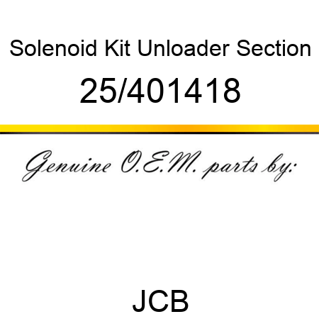 Solenoid, Kit Unloader Section 25/401418