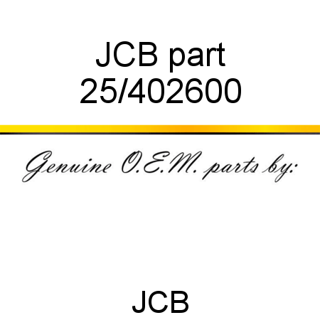 JCB part 25/402600