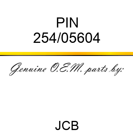 PIN 254/05604