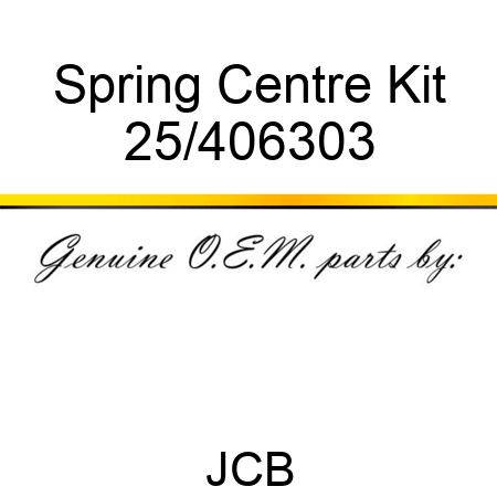 Spring Centre Kit 25/406303