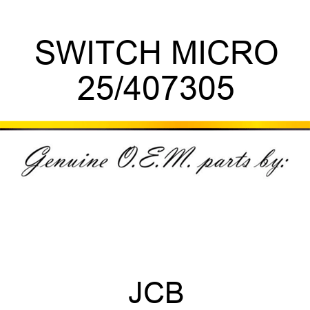 SWITCH MICRO 25/407305