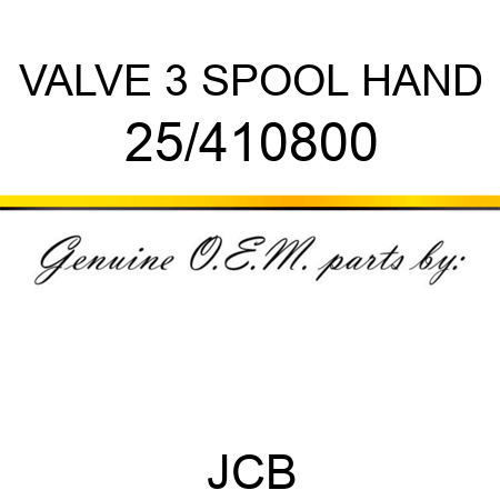 VALVE 3 SPOOL HAND 25/410800
