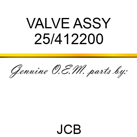 VALVE ASSY 25/412200