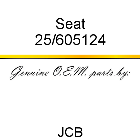Seat 25/605124