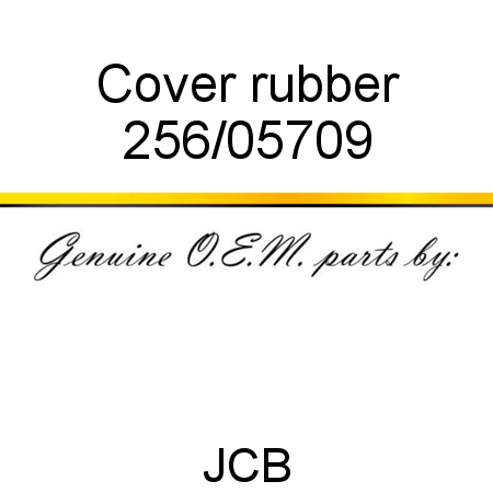 Cover, rubber 256/05709