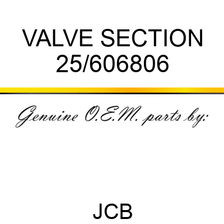 VALVE SECTION 25/606806