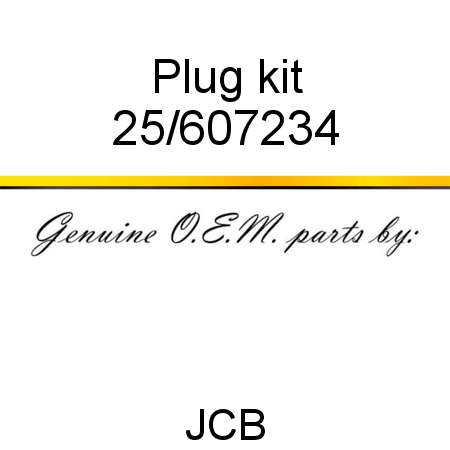 Plug, kit 25/607234