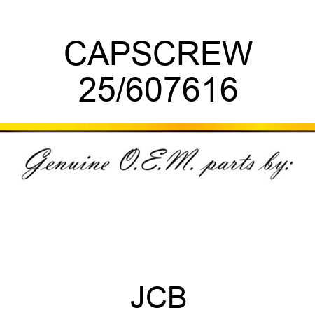 CAPSCREW 25/607616