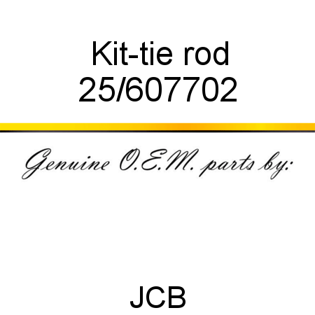 Kit-tie rod 25/607702