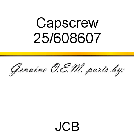 Capscrew 25/608607