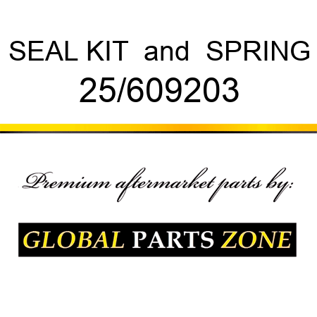 SEAL KIT & SPRING 25/609203