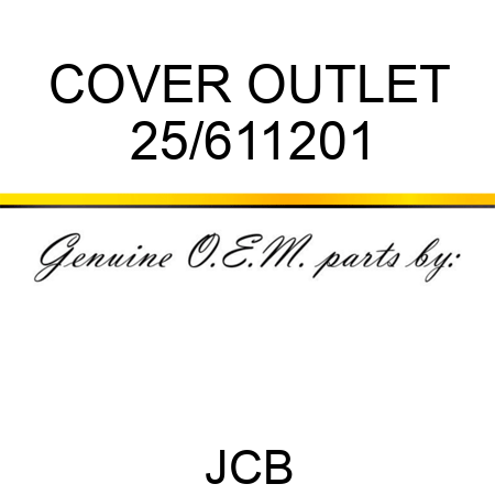 COVER OUTLET 25/611201