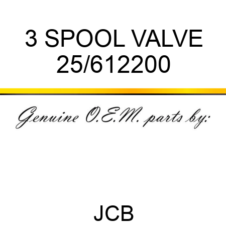 3 SPOOL VALVE 25/612200