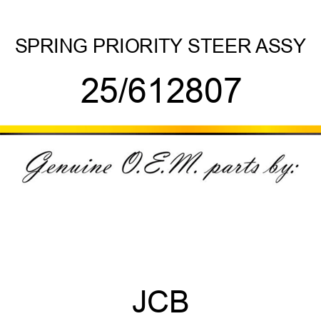 SPRING PRIORITY STEER ASSY 25/612807