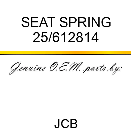 SEAT SPRING 25/612814