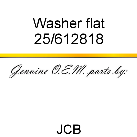 Washer, flat 25/612818