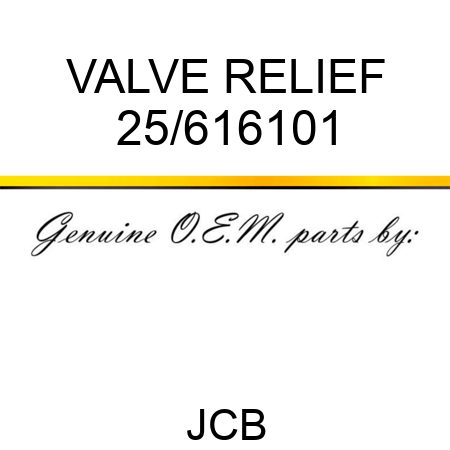 VALVE RELIEF 25/616101