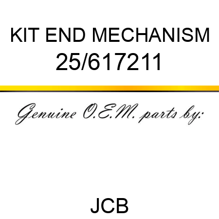 KIT END MECHANISM 25/617211