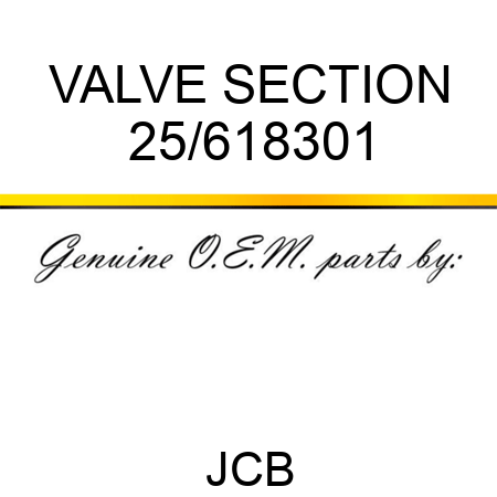 VALVE SECTION 25/618301